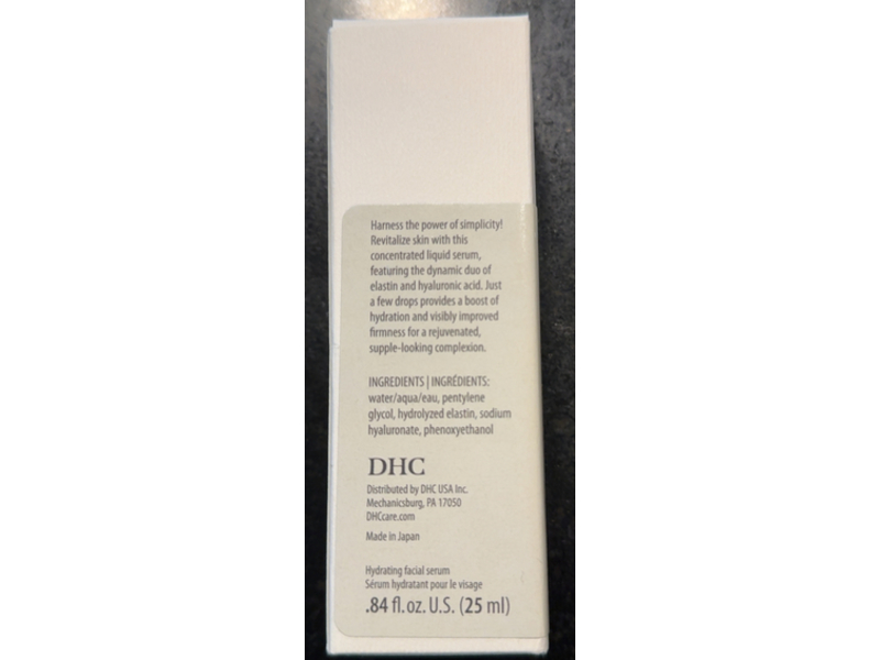 DHC Elastin + Hyaluronic Acid Serum, 0.84 fl oz/25 mL