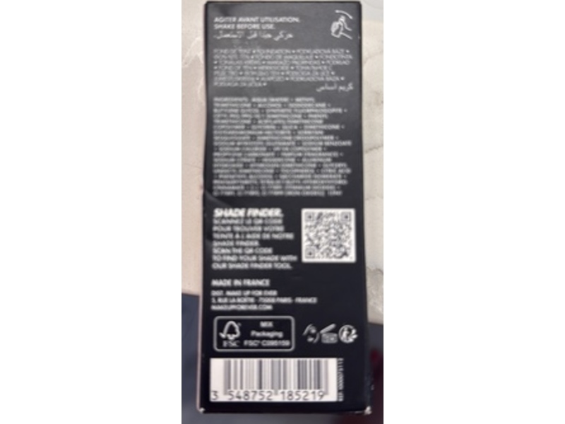 Make Up Forever HD Skin Undetectable Stay-True Foundation, Cool Ivory, 1.01 fl oz/30 mL