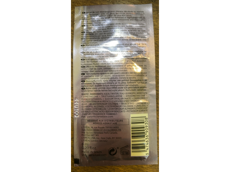 Kerastase Blond Absolu Serum Cicanuit, 0.2 oz/6 mL