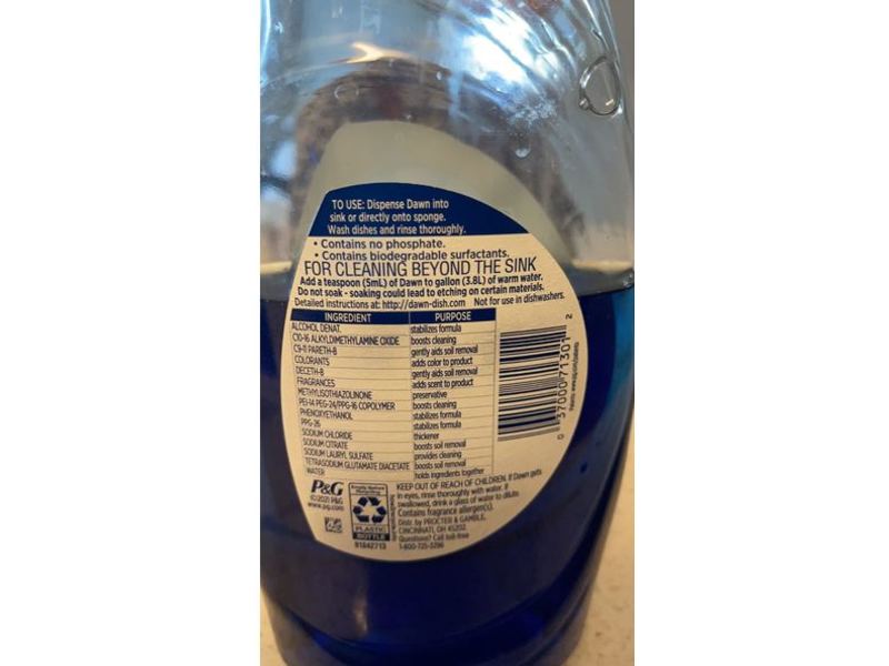 Dawn Ultra Platinum Bleach Alternative Dishwashing Liquid, Green Papaya Scent, 24 fl oz/7.9 mL