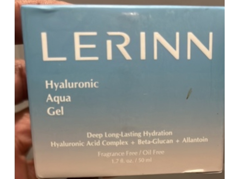 LERINN Hyaluronic Aqua Gel, Hyaluronic Acid Complex + Beta-Glucan + Allantoin, 1.7 fl oz/50 mL