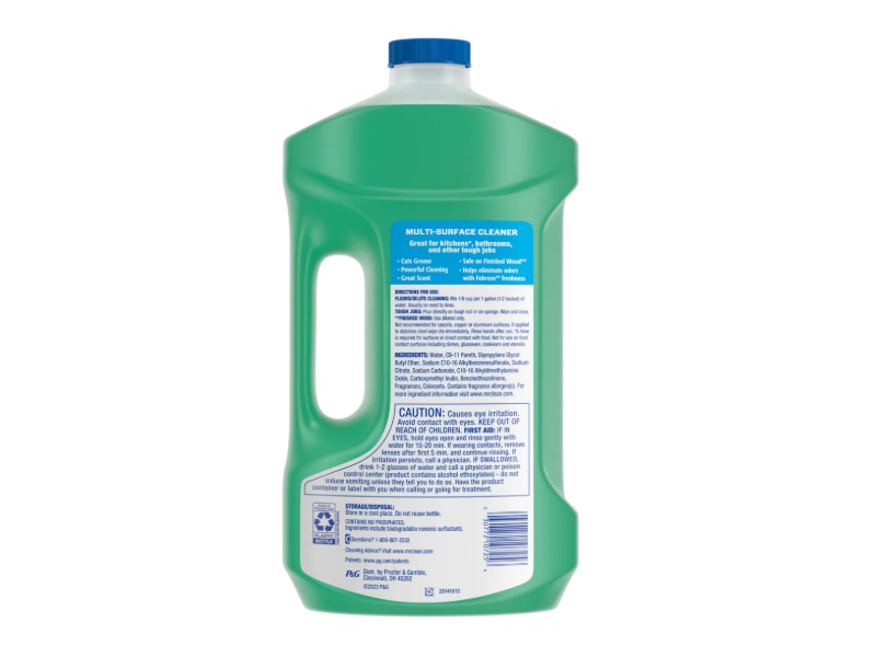 Mr.Clean Multi-Surface Cleaner, Meadows & Rain, 64 fl oz/1.89 L, Pack Of 3