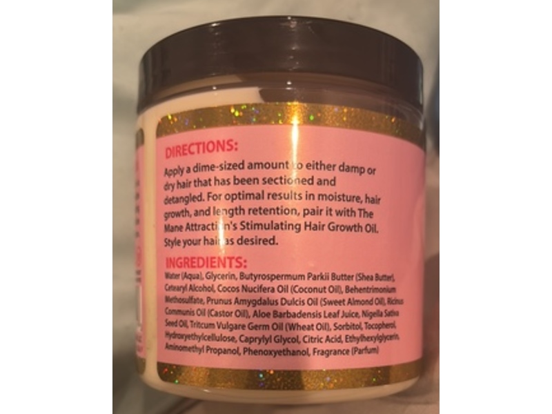 The Mane Attraction Hair Growth Butter, Shea Butter Baby, 8 oz/240 mL