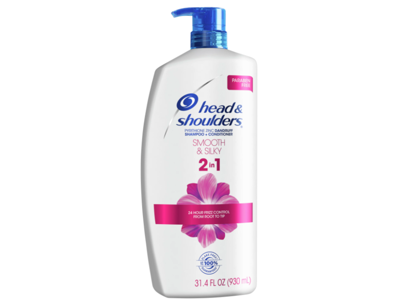 Head & Shoulders 2 In 1 Shampoo + Conditioner, Smooth & Silky, 31.4 fl oz/930 mL