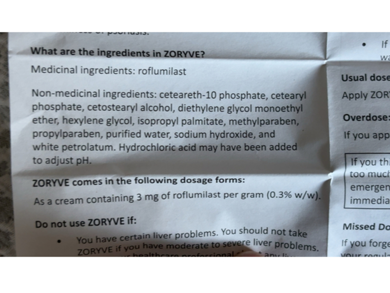 Zoryve (roflumilast) Cream, 0.3%, 60 g, Arcutis (RX)