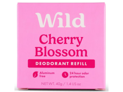 Wild Cream Deodorant Refill, Cherry Blossom, 1.4 oz/40 g