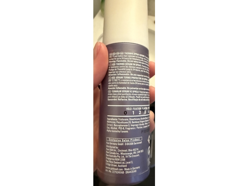 Goldwell Stylesign Sleek Perfection Just Smooth Thermal Spray Serum, 3.3 fl oz/100 mL