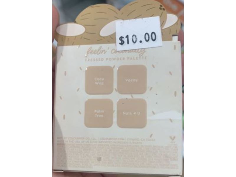 Colourpop Pressed Powder Eyeshadow, feelin coconutty, 0.21 oz/5.90 g