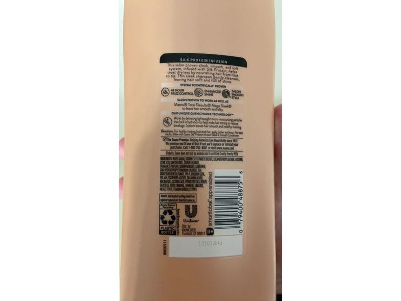 Suave Shampoo, Sleek & Smooth, 28 fl oz/828 mL