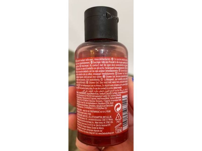 The Body Shop Shower Gel, Strawberry, 2.0 fl oz/60 mL