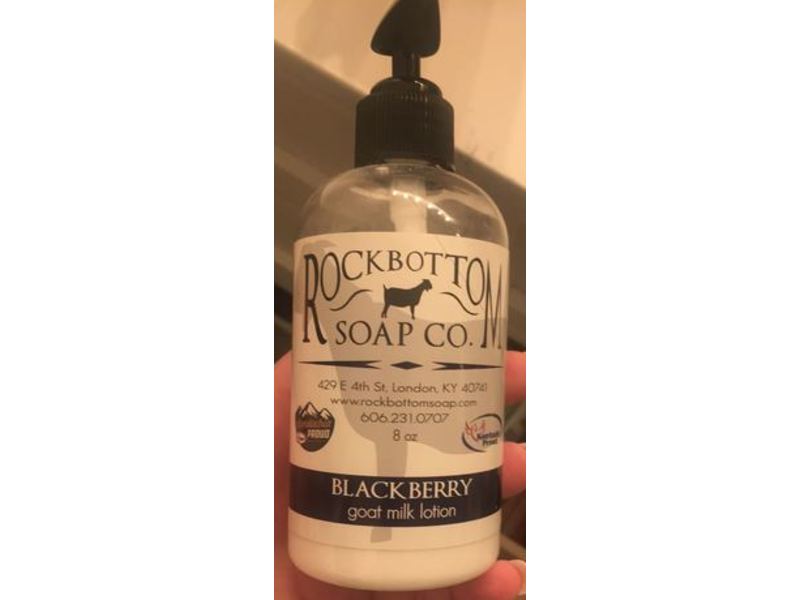 RockBottom Soap Co. Blackberry Goat Milk Lotion, 8 oz