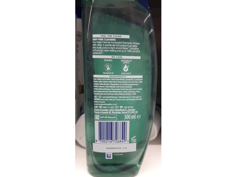 Head & Shoulders Anti-Dandruff Shampoo, 300 mL