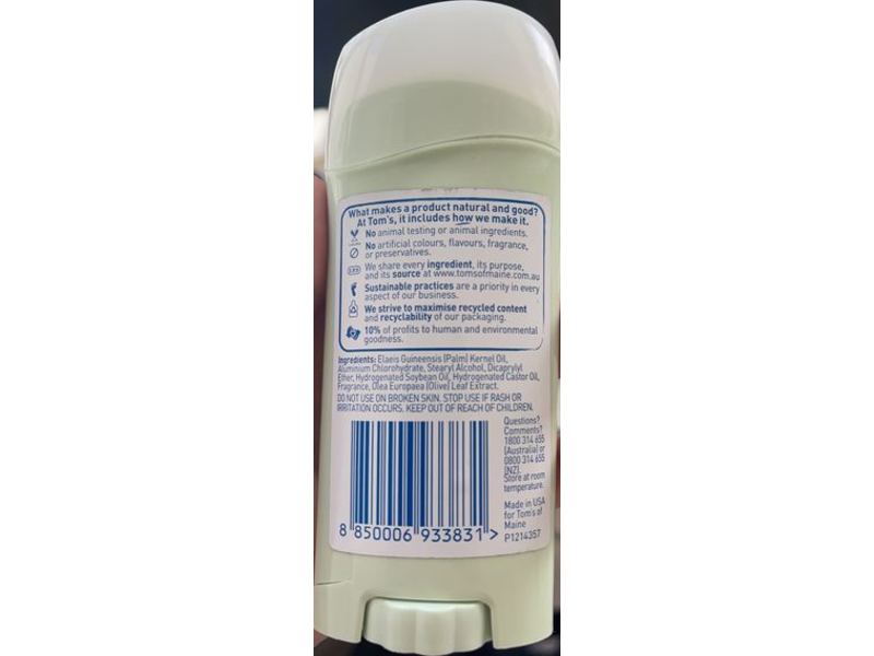 Tom's Of Maine Antiperspirant Deodorant Natural Powder, 2.25 oz/64 g