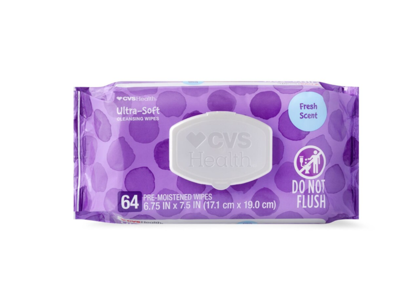 Cvs Health Cleansing Wipes, Fresh Scent, 64 Wipes