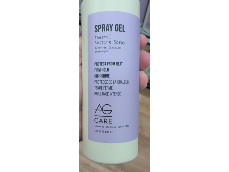 Ag Care Spray Gel Thermal Setting Spray, 8 fl oz/237 mL