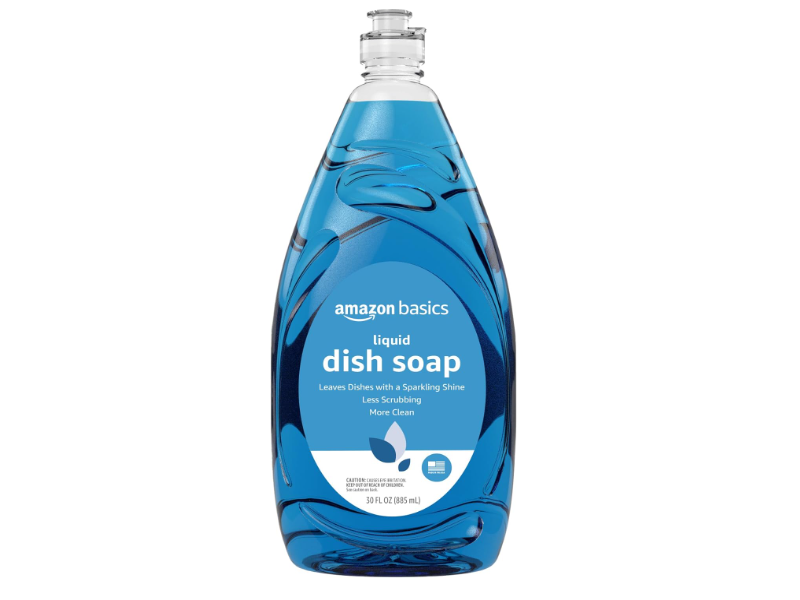 Amazon Basics Liquid Dish Soap, Fresh Scent, 30 fl oz/885 mL, Pack Of 4.