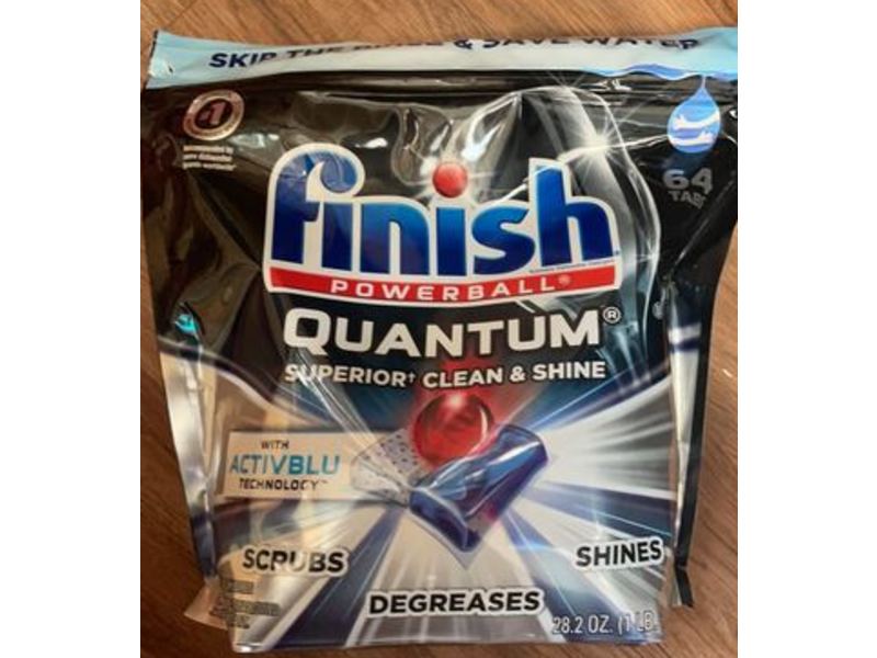 Finish Quantum Dishwasher, Clean & Shine, 28.2 oz/1 lb, 64 Count