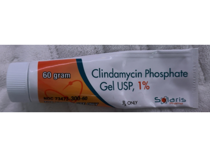 Clindamycin Phosphate Gel 1%, 60 g, Solaris (Rx)
