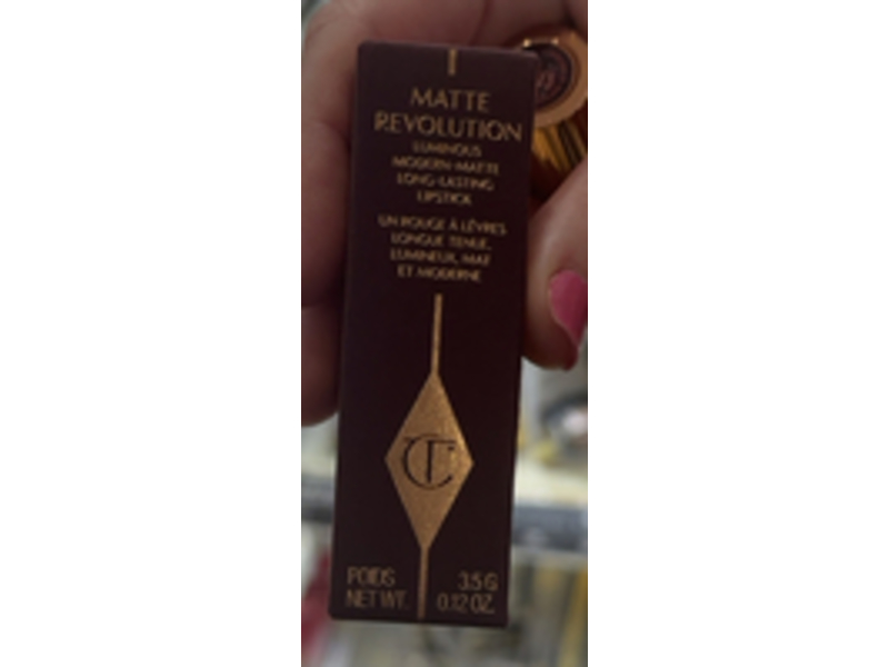 Charlotte Tilbury Luminous Modern Matte Long Lasting Lipstick, Red Carpet Red, 0.12 oz/35 g