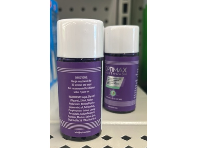 Optimax Mouth Wash, 1 fl oz/30 mL, Pack Of 2
