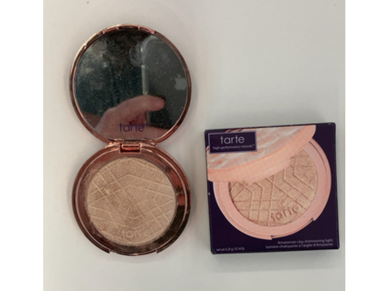 Tarte Amazonian Clay Shimmering Light Highlighter, Rose Gold Glow, 0.14 oz/4.25 g