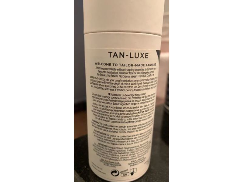 Tan-Luxe The Face Anti-Age Rejuvenating Self-Tan Drops, Medium/Dark, 30 mL