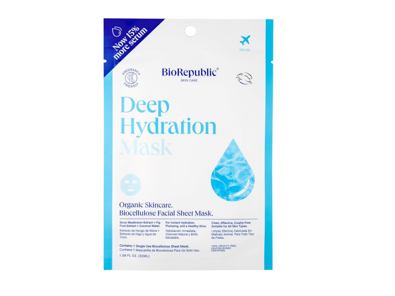BioRepublic Skincare Deep Hydration Mask, 1.08 fl oz/32 mL, Pack Of 3