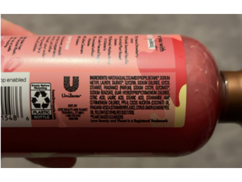 Beloved Shower & Bath Gel, Strawberries & Lemonade, 11.8 fl oz