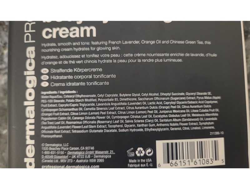 Dermalogica Pro Body Hydrating Cream, 32 fl oz/946 mL