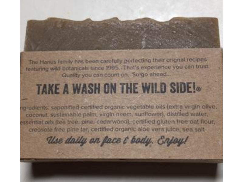 A Wild Soap Bar Soap, Pine Tar Neem, 3.5 oz/99 g