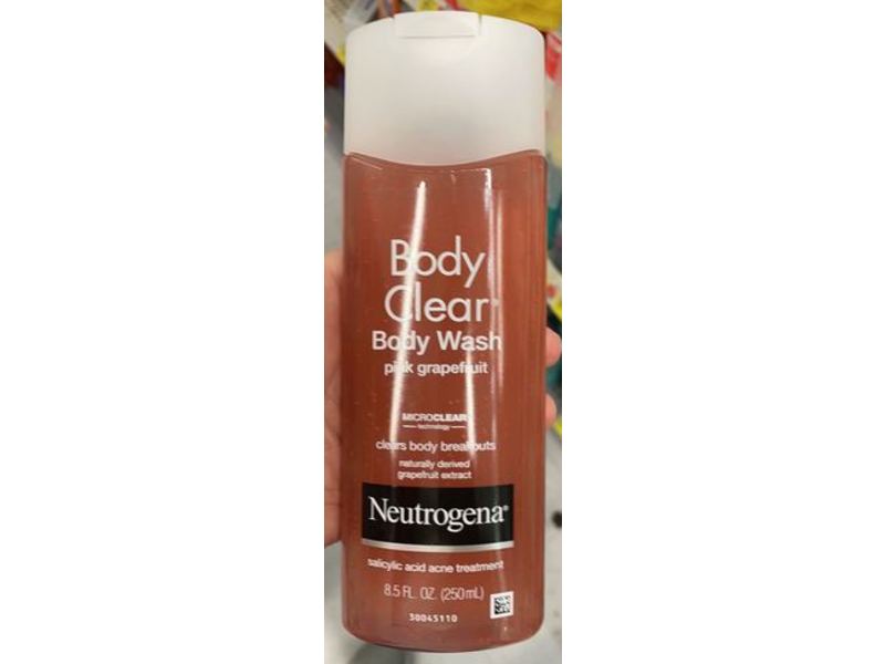 Neutrogena Body Clear Body Acne Wash, Pink Grapefruit, 8.5 fl oz/250 mL