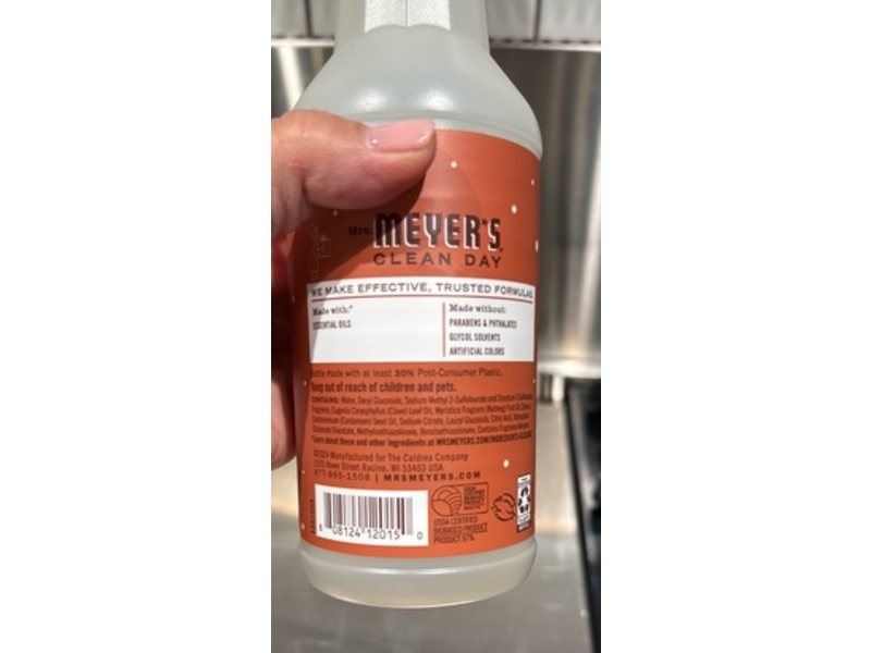 Mrs. Meyer's Clean Day Multi-Surface Cleanser, Gingerbread Scent, 16 fl oz/473 mL