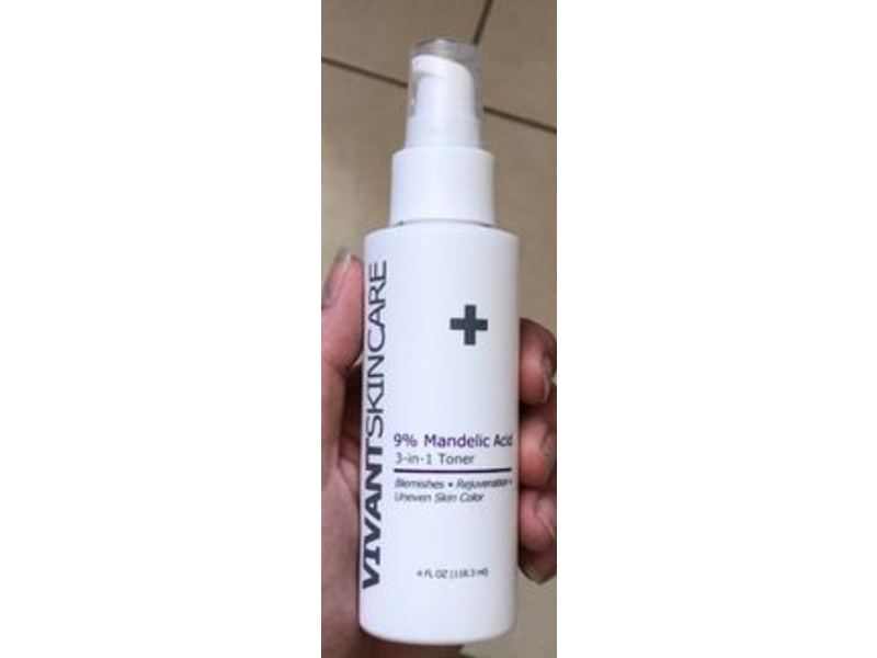 Vivant Skin Care 9% Mandelic Acid 3-In-1 Toner, 4 fl oz