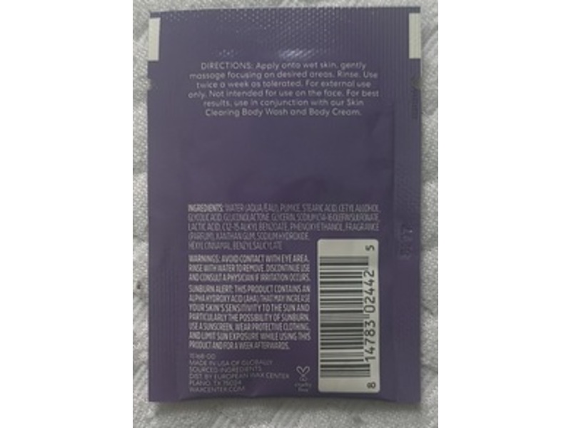 EWC Get Smooth Skin Clearing Body Polish, Treat, 0.14 fl oz/4 mL