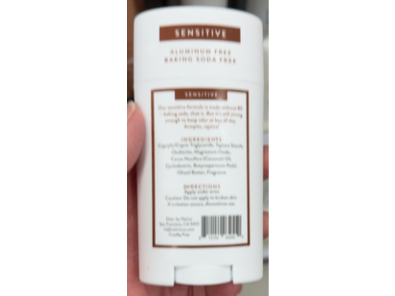 Native Sensitive Deodorant, Coconut & Vanilla, 75 g