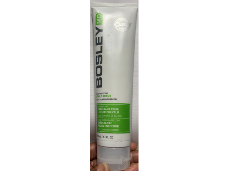 BosleyMD Rejuvenating Scalp Scrub, Bamboo Charcoal, 5.1 fl oz/150 mL