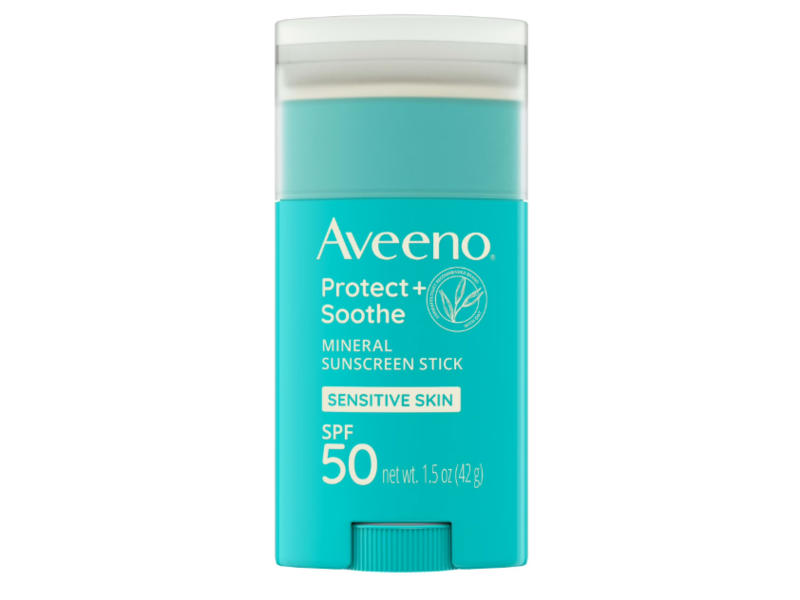 Aveeno Protect + Soothe Mineral Sunscreen Stick, SPF 50, 1.5 fl oz/ 42 g