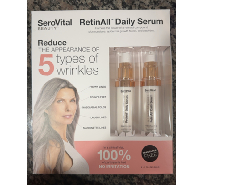 SeroVital Beauty RetinAll Daily Serum, 1 fl oz/30mL, 2 Count