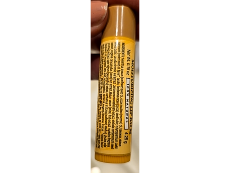 Burt's Bees Moisturizing Lip Balm, Chai Tea, 0.15 oz/4.25 g