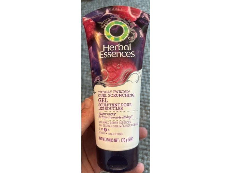 Herbal Essences Totally Twisted Curl Scrunching Gel, Mixed Berry Essences, Strong, 6 oz/170 g