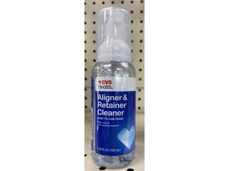 CVS Health Aligner & Retainer Cleaner Foam, 3.38 fl oz/100 mL