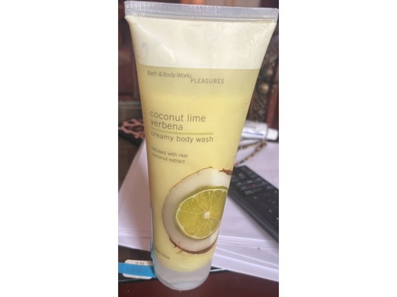 Bath & Body Works Creamy Body Wash, Coconut Lime Verbena, 8 fl oz/236 mL