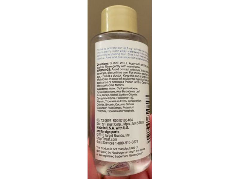 Up & Up Eye Makeup Remover, Oil-Free, 2 oz