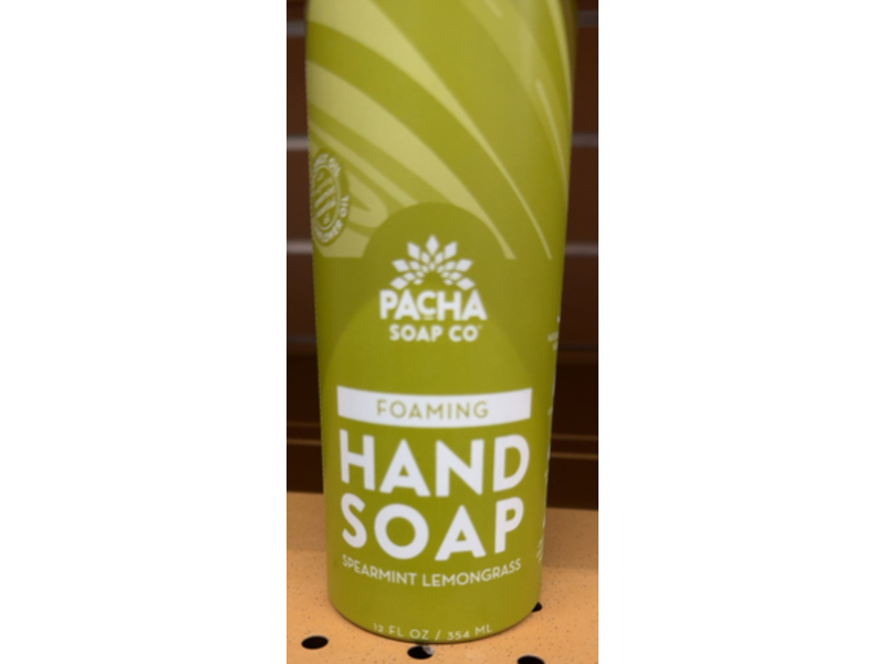 Pacha Soap Foaming Hand Soap, Spearmint Lemongrass, 12 fl oz/354 mL