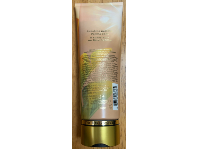 Victoria's Secret Fragrance Lotion, Bare Vanilla SOL, 8 fl oz/238 mL