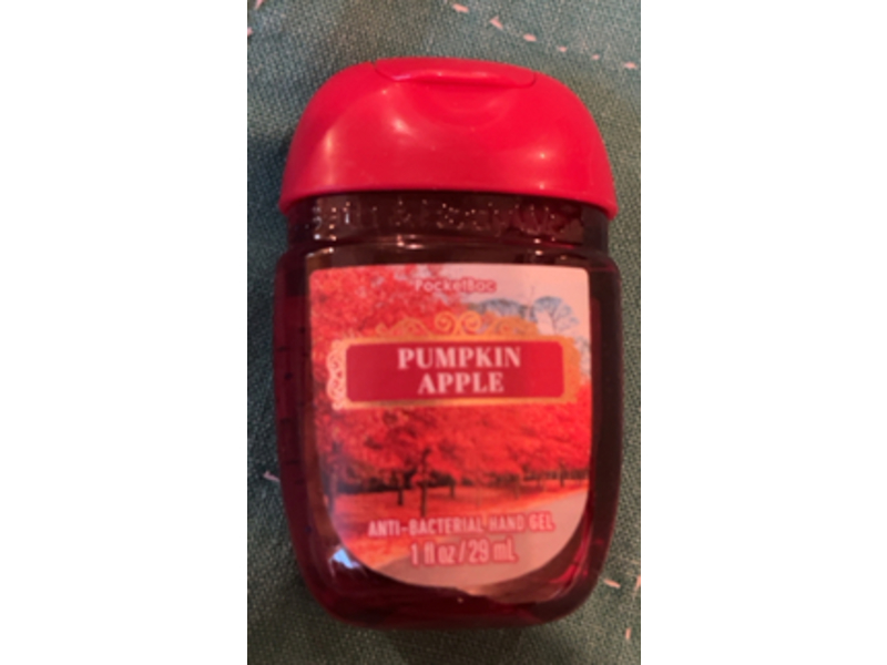 Bath & Body Works Anti-Bacterial Hand Gel, Pumpkin Apple, 1 fl oz/29 mL