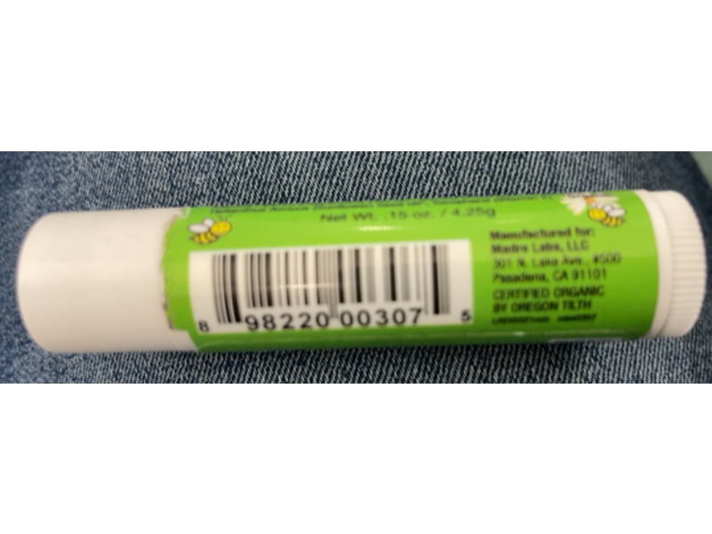 Sierra Bees Organic Lip Balm, Mint Brust, 0.15 oz/4.25 g, 4 Count