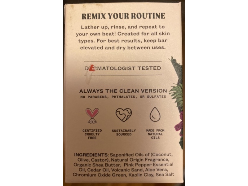 JukeBox Natural Body Soap, Born to Be Wild Scent, 4.5 oz/127 g