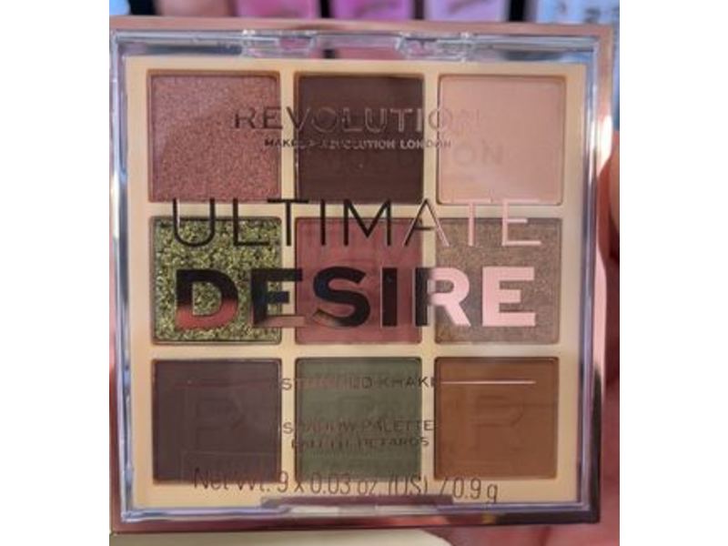 Revolution Ultimate Desire Eyeshadow Palette, Stripped Khaki, 0.9 g