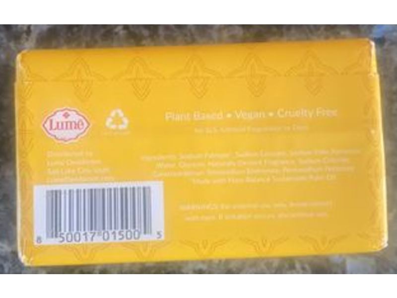 Lume Natural Bar Soap 5 oz, Coconut Crush, 5 oz/142 g